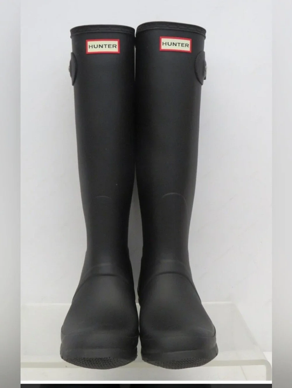 Disney X Hunter Matte Black Tall Rain Boots